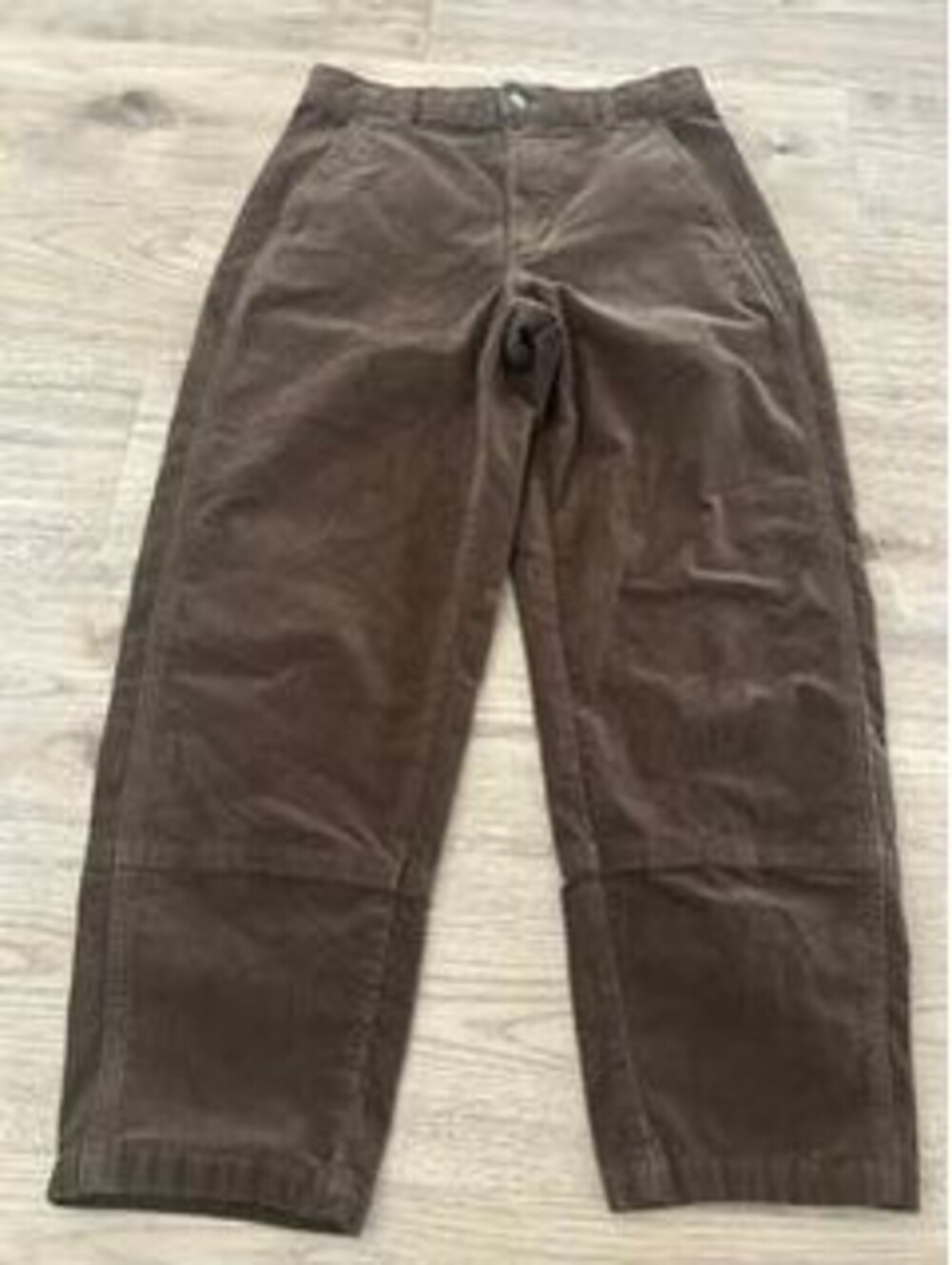 Everlane Corduroy Utility Pants Womens Size 8 Cocoa Brown Wide Leg Crop